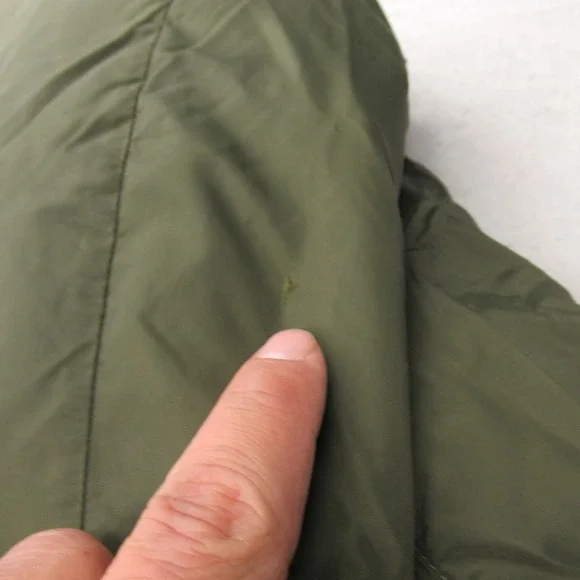 Abercrombie Fitch Down Jacket Men Large‎ Green Water Resist Puff VTG RARE 70 80s
